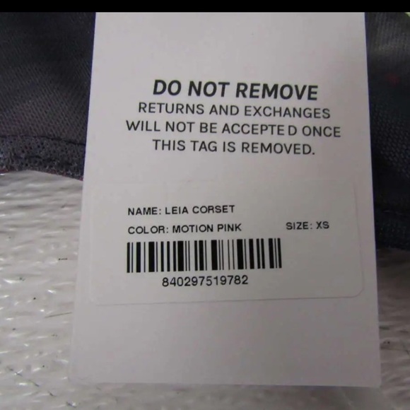 Miaou x Revolve Leia Strapless Corset Top Motion Pink NWT Size XS Bustier - Picture 15 of 16